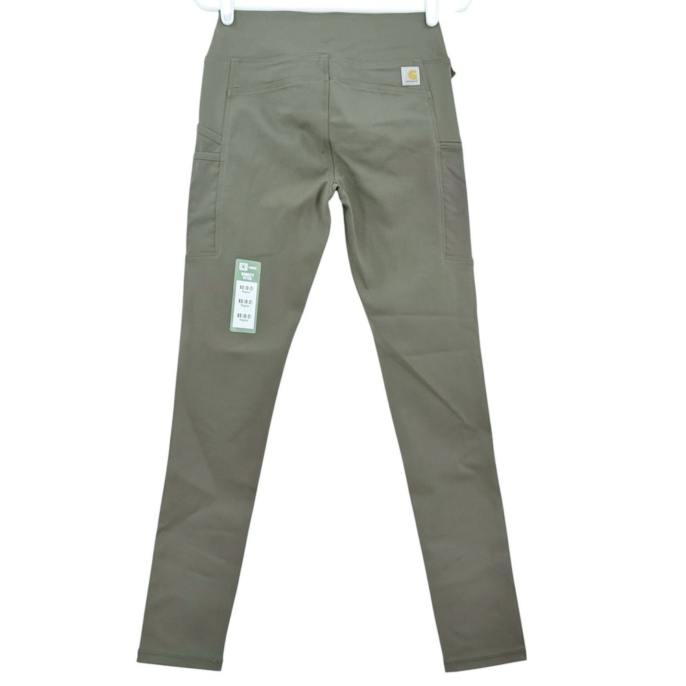 Carhartt Force Women's Stretch Olive Legging Size XS Rugged Flex Casual NWT